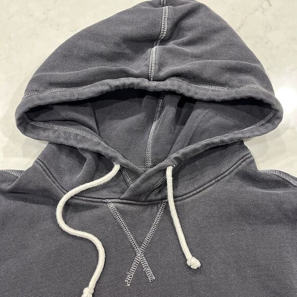 Abercrombie & Fitch X Made In America 2018 Merch Hoodie Sweatshirt USA Gray Sz S - Picture 6 of 12